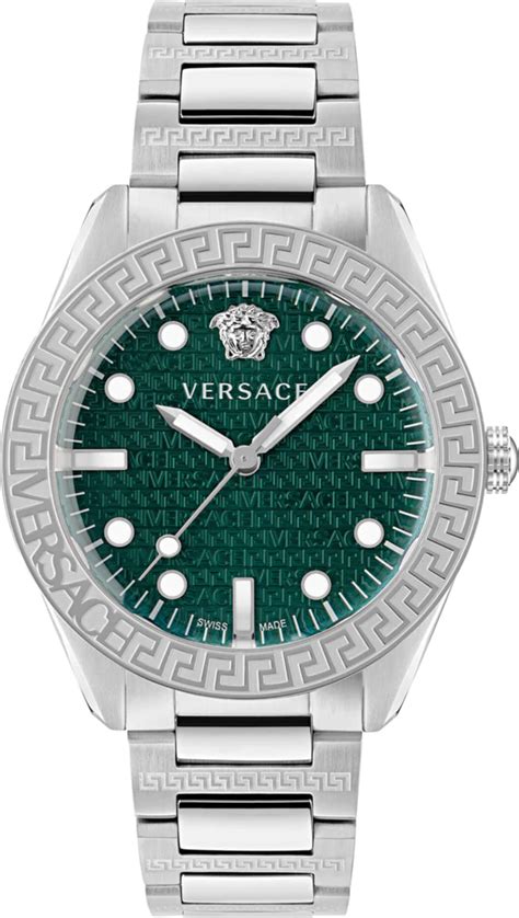 greca dome chrono watch|versace greca dome green.